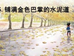 三年级语文《铺满金色巴掌的水泥道》教案 6篇