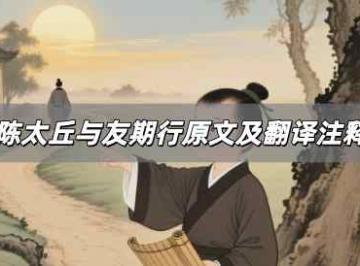 陈太丘与友期行原文及翻译注释